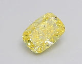 0.30ct Cushion brilliant Lab Grown Diamond (Colour Fancy Vivid Yellow, Clarity VS1, IGI Certified)