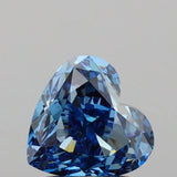 2.04ct Heart Lab Grown Diamond (Colour Fancy Vivid Blue, Clarity VS2, IGI Certified)