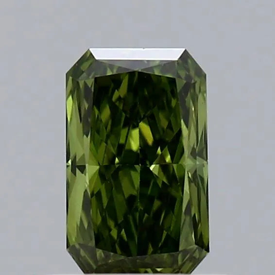0.40ct Radiant Lab Grown Diamond (Colour Fancy Vivid Green, Clarity VS1, IGI Certified)
