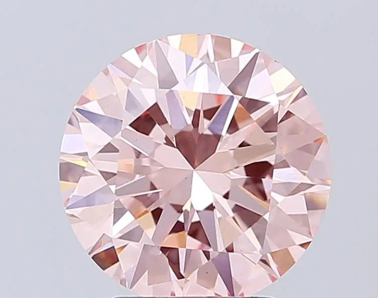 3.50ct Round Lab Grown Diamond (Colour Fancy Intense Pink, Clarity VS1, Cut EX, IGI Certified)
