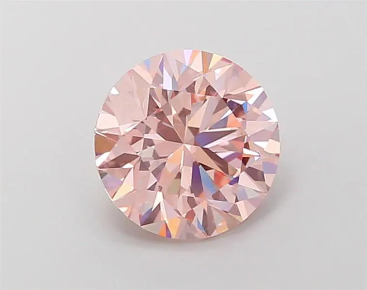 3.02ct Round Lab Grown Diamond (Colour Fancy Pink, Clarity VS1, Cut ID, IGI Certified)
