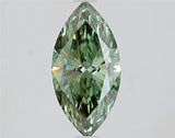 1.56ct Marquise Lab Grown Diamond (Colour Fancy Vivid Green, Clarity VS1, IGI Certified)