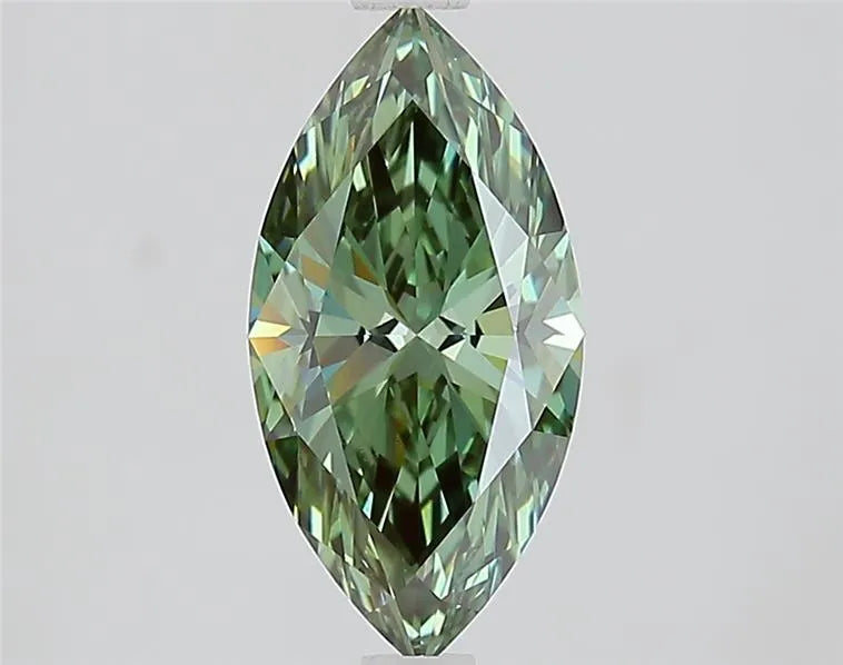 1.56ct Marquise Lab Grown Diamond (Colour Fancy Vivid Green, Clarity VS1, IGI Certified)