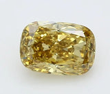 1.62ct Cushion modified Lab Grown Diamond (Colour Fancy Vivid Yellow, Clarity VS2, IGI Certified)