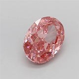 1.17ct Oval Lab Grown Diamond (Colour Fancy Vivid Pink, Clarity VS2, IGI Certified)