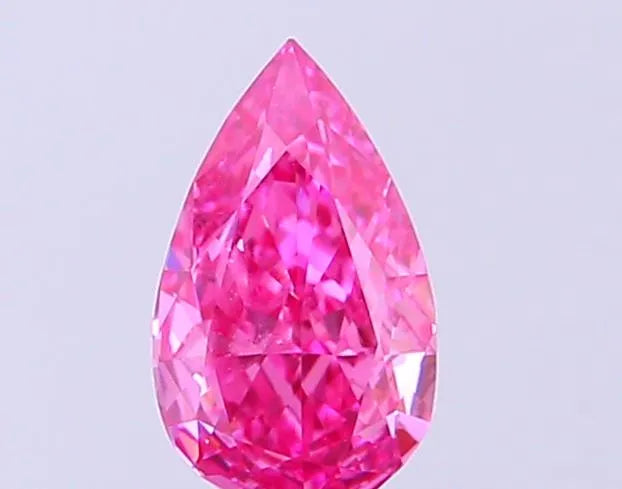 0.32ct Pear Lab Grown Diamond (Colour Fancy Vivid Pink, Clarity VS2, IGI Certified)