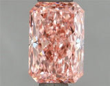 1.00ct Radiant Lab Grown Diamond (Colour Fancy Vivid Pink, Clarity VS2, IGI Certified)