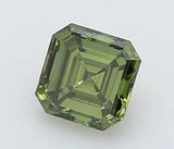 0.23ct Square emerald Lab Grown Diamond (Colour Fancy Vivid Green, Clarity VVS2, IGI Certified)