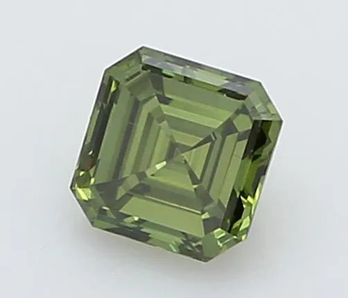 0.23ct Square emerald Lab Grown Diamond (Colour Fancy Vivid Green, Clarity VVS2, IGI Certified)