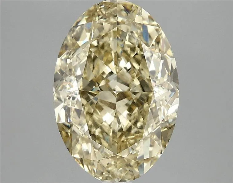 4.07ct Oval Lab Grown Diamond (Colour Fancy Intense Yellow, Clarity VS1, IGI Certified)