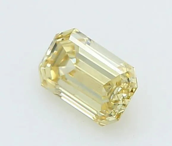 0.20ct Emerald Lab Grown Diamond (Colour Fancy Intense Yellow, Clarity VVS2, IGI Certified)