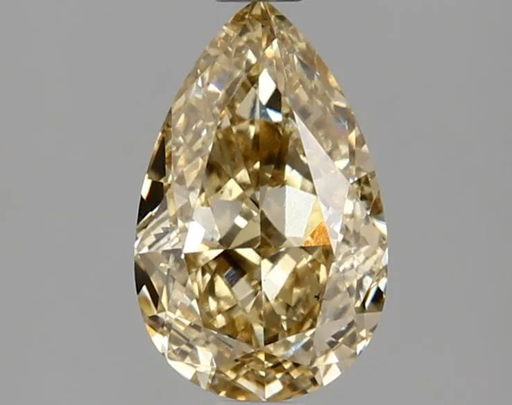 1.57ct Pear Lab Grown Diamond (Colour Fancy Brownish Yellow, Clarity VS1, IGI Certified)
