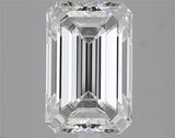 4.19ct Emerald Lab Grown Diamond (Colour D, Clarity VVS2, IGI Certified)