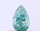 0.24ct Pear Lab Grown Diamond (Colour Fancy Vivid Green, Clarity VS2, IGI Certified)