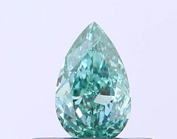 0.24ct Pear Lab Grown Diamond (Colour Fancy Vivid Green, Clarity VS2, IGI Certified)