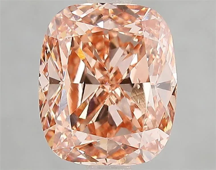 3.01ct Cushion modified Lab Grown Diamond (Colour Fancy Pink Brown, Clarity VS2, IGI Certified)
