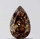 0.50ct Pear Natural Diamond (Colour Brown, Clarity VS1, Cut VG, IGI Certified)