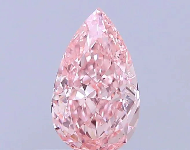 0.53ct Pear Lab Grown Diamond (Colour Fancy Vivid Pink, Clarity VS2, IGI Certified)