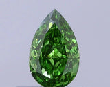 0.40ct Pear Lab Grown Diamond (Colour Fancy Vivid Green, Clarity VS1, IGI Certified)