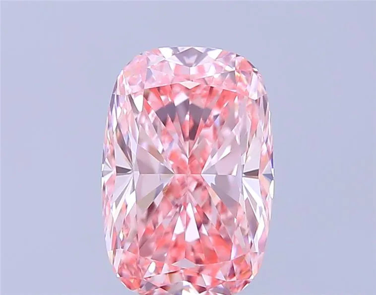 3.01ct Cushion modified Lab Grown Diamond (Colour Fancy Vivid Pink, Clarity VS1, IGI Certified)