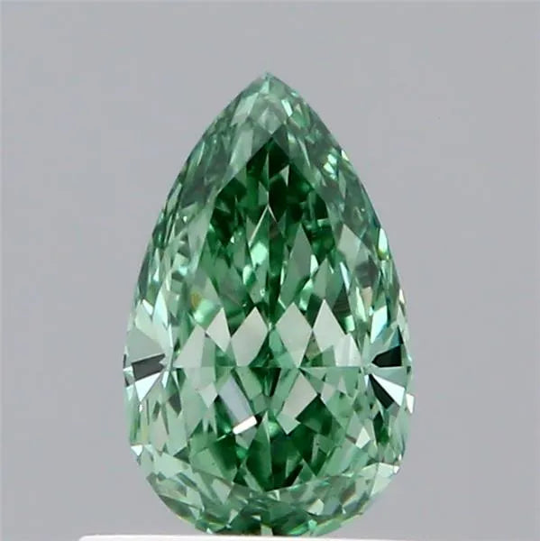 0.54ct Pear Lab Grown Diamond (Colour Fancy Vivid Green, Clarity VS1, IGI Certified)