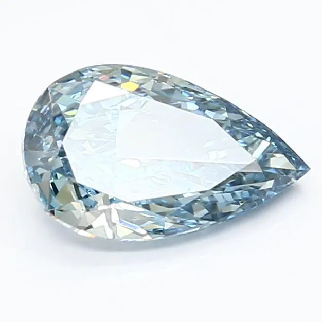 1.43ct Pear Lab Grown Diamond (Colour Fancy Vivid Blue, Clarity VS1, IGI Certified)