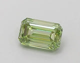 0.55ct Emerald Lab Grown Diamond (Colour Fancy Vivid Green, Clarity VS1, IGI Certified)