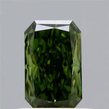 0.65ct Radiant Lab Grown Diamond (Colour Fancy Vivid Green, Clarity VS1, IGI Certified)