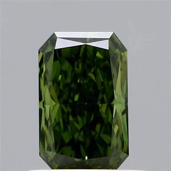 0.65ct Radiant Lab Grown Diamond (Colour Fancy Vivid Green, Clarity VS1, IGI Certified)