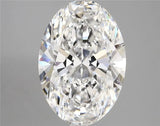 4.56ct Oval Lab Grown Diamond (Colour D, Clarity VVS2, IGI Certified)