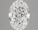 3.00ct Oval Lab Grown Diamond (Colour D, Clarity VS1, IGI Certified)