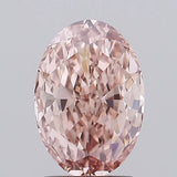 2.00ct Oval Lab Grown Diamond (Colour Fancy Pinkish Brown, Clarity VS1, IGI Certified)
