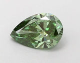 0.50ct Pear Lab Grown Diamond (Colour Fancy Vivid Green, Clarity VS2, IGI Certified)