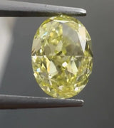 1.01ct Oval Natural Diamond (Colour Yellow, Clarity VS2, Cut VG, IGI Certified)