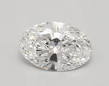 0.92ct Oval Lab Grown Diamond (Colour D, Clarity VVS2, IGI Certified)