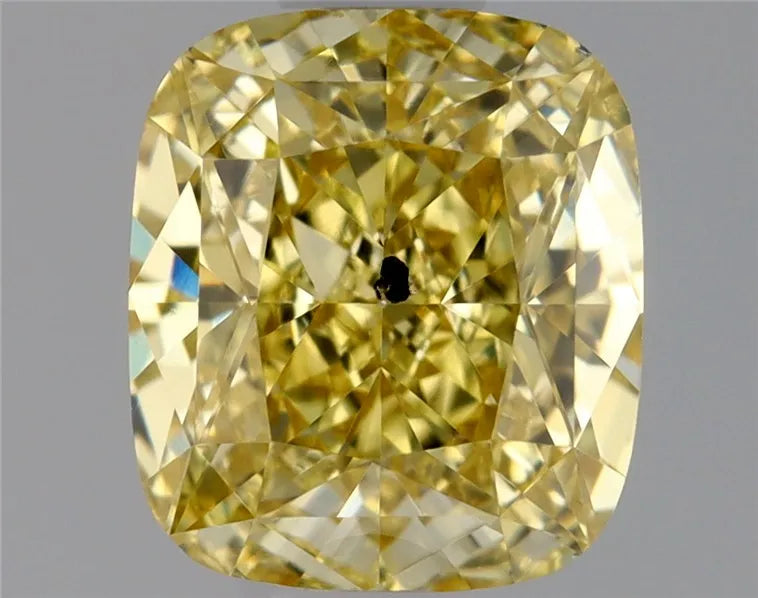 1.02ct Cushion brilliant Natural Diamond (Colour Fancy Brownish Yellow, Clarity SI2, GIA Certified)