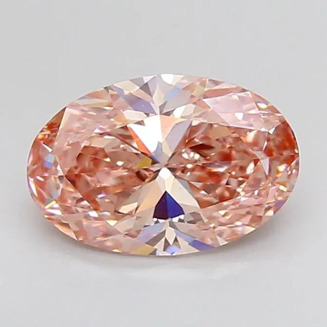 2.19ct Oval Lab Grown Diamond (Colour Fancy Vivid Pink, Clarity VS1, IGI Certified)