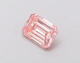 0.24ct Emerald Lab Grown Diamond (Colour Fancy Intense Pink, Clarity VVS2, IGI Certified)
