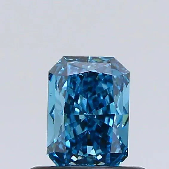 0.51ct Radiant Lab Grown Diamond (Colour Fancy Vivid Blue, Clarity VS2, Cut GD, IGI Certified)
