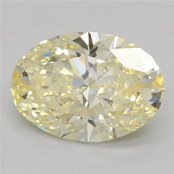 1.03ct Oval Lab Grown Diamond (Colour Fancy Yellow, Clarity VS2, Cut GD, IGI Certified)