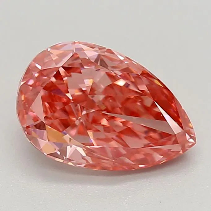 1.07ct Pear Lab Grown Diamond (Colour Fancy Vivid Pink, Clarity VVS1, IGI Certified)