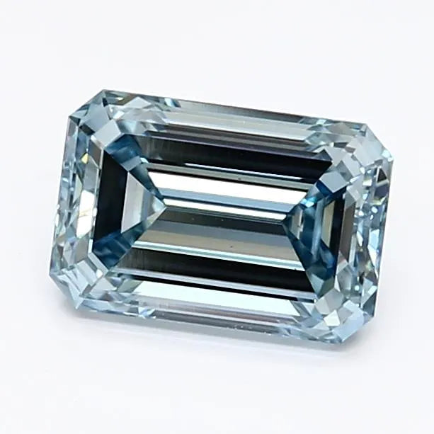 1.20ct Emerald Lab Grown Diamond (Colour Fancy Intense Blue, Clarity VS2, IGI Certified)