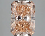 3.08ct Radiant Lab Grown Diamond (Colour Fancy Intense Orangey Pink, Clarity VS1, IGI Certified)