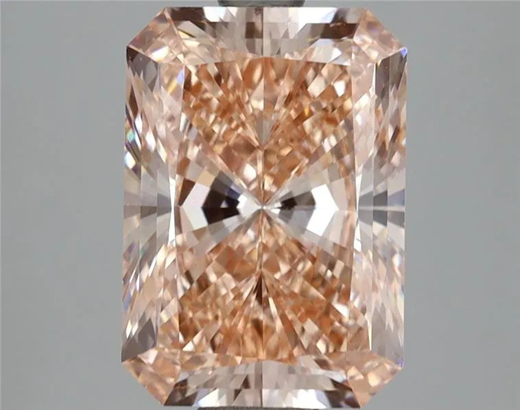 3.08ct Radiant Lab Grown Diamond (Colour Fancy Intense Orangey Pink, Clarity VS1, IGI Certified)