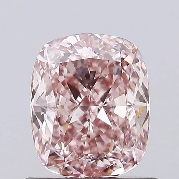 0.97ct Cushion modified Lab Grown Diamond (Colour Light Pink, Clarity VVS2, IGI Certified)