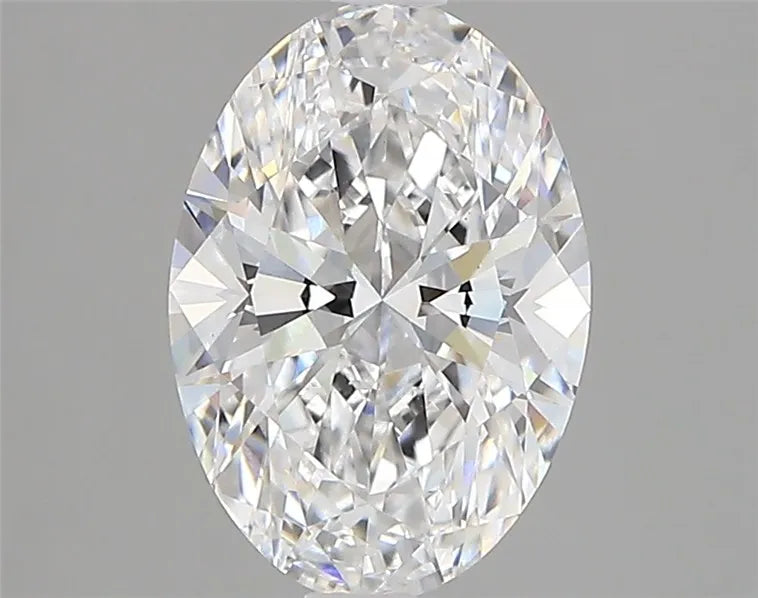 2.00ct Oval Lab Grown Diamond (Colour D, Clarity VVS2, IGI Certified)