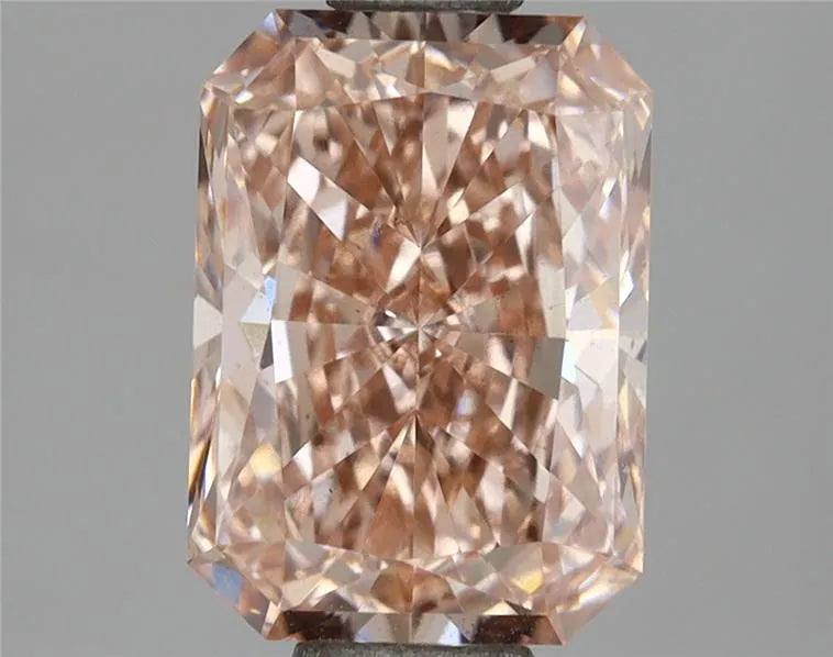 1.71ct Radiant Lab Grown Diamond (Colour Fancy Intense Brownish Pink, Clarity VS2, IGI Certified)
