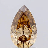 1.01ct Pear Lab Grown Diamond (Colour Fancy Brown, Clarity VVS2, IGI Certified)