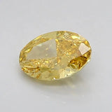 0.91ct Oval Lab Grown Diamond (Colour Fancy Vivid Yellow, Clarity VS2, IGI Certified)