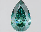 1.10ct Pear Lab Grown Diamond (Colour Fancy Vivid Green, Clarity VS1, IGI Certified)